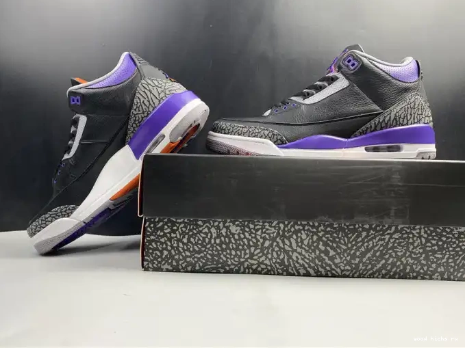 80% Off Sale Black CT8532 Air 3 Court Retro 050 Jordan Purple 0509